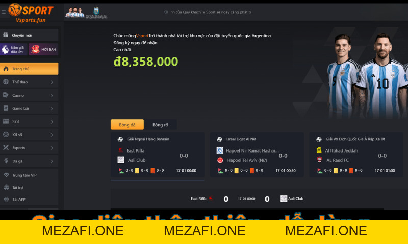 Đăng ký Vsport - Link đăng ký Vsport chính xác nhất 2026 - mezafi.one