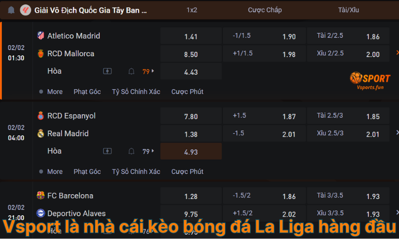 Kèo bóng đá La Liga hôm nay: Tỷ lệ, soi kèo và nhận định chi tiết